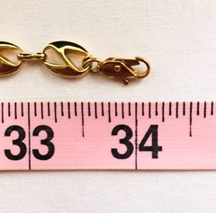 Mariner Anchor Chain Necklace Vintage Signed Classic Preppy Jewelry Gift 34”