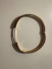 Vintage Ballou BAB Gold Filled Etched Hinged Bangle Bracelet Children’s
