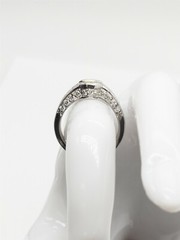 $12,000 2.50ct VS G & Fancy Intense Yellow Diamond Platinum Wedding Ring 13g
