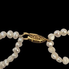 Vintage Unbranded Two Strand Freshwater Pearls Choker Necklace