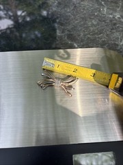Vermeil Sterling Vintage Bow Brooch, 2 inches and 6 grams
