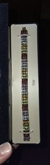 Vintage Sterling Silver Multi Gemstone Triple Row Tennis Bracelet 925 Thailand