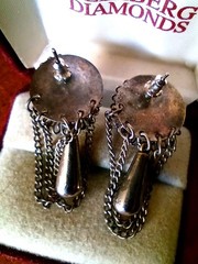 Vintage MIXED JEWELRY LOT EARRINGS,PIN,BRACELETS