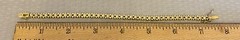 925 Vermeil CZ Tennis Bracelet 6ct Gold over Sterling Silver Line 7.25″