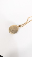 Avon Blue Egg Shaped Pendant Necklace 17.5 In
