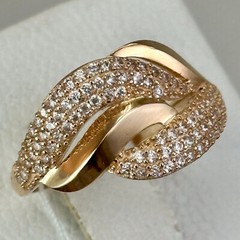 Infinite Pave Set Daily Wear Ring 2.3 Ct Simulated Diamond 14k Yellow Gold Over