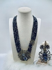 HEIDI DAUS! “Entangled Elegance” A Spider* Spinning It’s Web Necklace/Earring’s