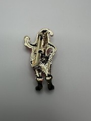 Vintage Enamel Santa Christmas Brooch 4.5cm BB4