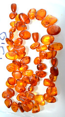 ✅56cm = 44gr RUSSIAN SOVIET BALTIC AMBER BEAD NECKLACE 琥珀 BRACELET STONE PENDANT