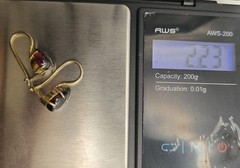 Vtg 24k Gold Plated Sterling Silver 925 Facets SF Garnet Drops 2.25g