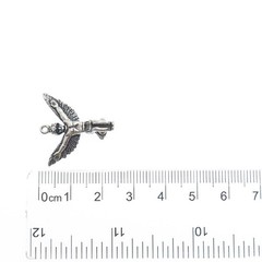 WHEELER MFG CO Sterling Silver Vintage Southwest Eagle Dancer Minimalist Pendant