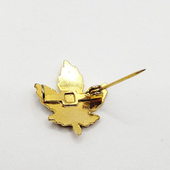 Maple Leaf Tiny Colorful Enamel Metal Vtg Scatter Lapel Necktie or Brooch Pin