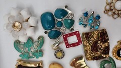 Craft Jewelry Pieces Junk Drawer Lot 50 Different Pieces