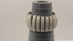 Vintage White Lucite Accordian Metal Stretch Bracelet READ