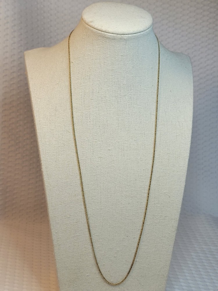 Vtg Speidel 12K Yellow Gold Filled 22 Inch Curb Link Chain Necklace Signed