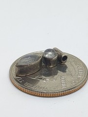 Small Vintage Sterling Silver 925 Moonstone Slide Pendant
