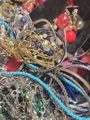 HUGE 8 Lbs Jewelry WEARABLE Lot Tangled Unsearched TREASURE