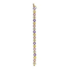 Stunning Vintage 16″ UTC Multi-color Floral Necklace Citrine, Lilac, pink topaz