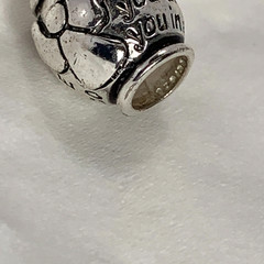 Two 925 Sterling Charm Beads 3-D Angel plus Guardian Angel to Protect and Guide