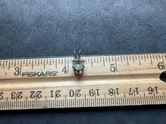 0.51g Vintage Sterling Silver 925 Round Faceted Pendant M