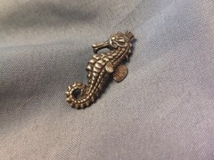Vintage Sterling Silver Sea Horse Pendant