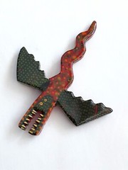 Vintage Mark Soppeland Dragon brooch, 3.75 inches