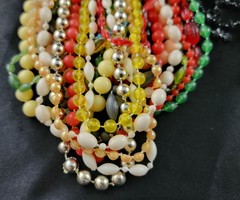 Bead Necklace Costume Parade Mardi Gras Party Various Colors & Length Vintage