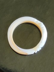 Vintage Bird /Dove Shaped Carved Bone Ring Size 8