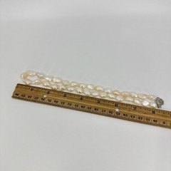 Baroque Pearl Necklace Natural Freshwater 16” Knotted 8.5-9.5mm Pearls VTG