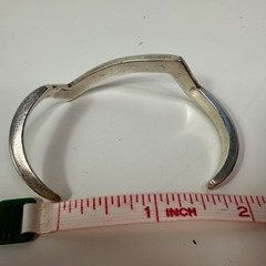 Navajo Flush Mount Mother of Pearl 925 Sterling Silver Cuff Bracelet