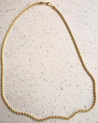 18KT GOLD PLATED ROPE CHAIN 18″ long