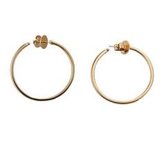 Memoire by Hearts on Fire 18k Gold Diamond Hoops Earrings