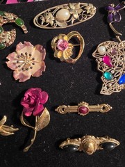 Vintage To Now Brooch Lot Monet KC Sarah Cov 1928 Cerrito (17)