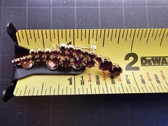 Multiple Stone Red Gemstone Brooch