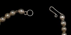 Vintage Designer AVN of Jal Mexico 14” Sterling Silver Bead Necklace