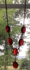 Vintage Neckless Cornelian 925 Silver Chain 19 Inch In The Gift Box