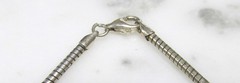 AGI Sterling Silver Round Omega Chain Necklace ~ 18″ ~ 20.6g ~ 13-A723