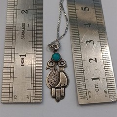VTG Artisan Silver Two Birds Pendant Necklace Boho Spiritual Vintage Dove 925