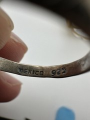 VTG Sterling Silver .925 Made in Mexico classic rosettes deco ring, size 8.5