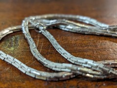 Sarah Coventry VTG Silver Tone Brick Link Chain Necklace 24 Inch Patent 3427691