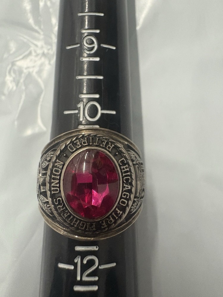 Vintage 1984 Josten Retired CFD Chicago Firefighters Union Ring