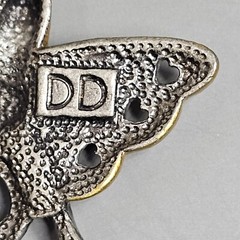 IMAGINE Winter Fairy Angel Pewter Rhinestone Brooch Pin DD Patricia Darling Dash