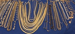 Vintage Mod Necklace Lot Of 62.dainty.simple.26 Signed Monet Avon Trifari J.crew