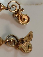 Vintage Ben Amun Gold-Tone Statement Clip-On Earrings