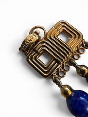 RARE Lanvin Germany Signed Couture Statement Necklace Bracelet Designer Set