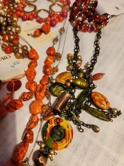 Orange Colored Costume Jewelry Lot