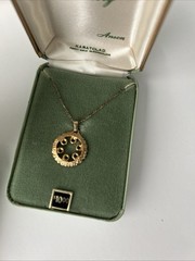Vintage Anson Karatclad LOT Silver And Gold Tone Necklace Earrings Loose Stones