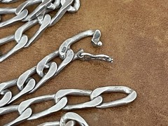 Vtg Heavy 925 Sterling Silver Curb Link Chain 6mm Wide Necklace 30”in/ 59.50 Gr