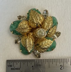 Vintage Signed Hobe 1965 Brooch And Earrings