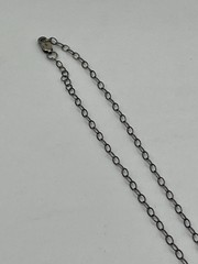 Vintage Silver Tone Cape Cod Nautical Anchor Faux Wax Seal Pendant Necklace 18”